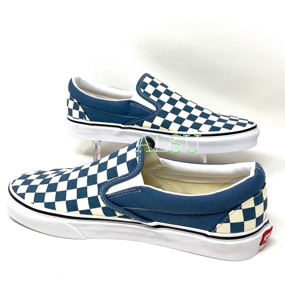VANS Classic Slip On Checkerboard Blue Men’s - Picture 7 of 8
